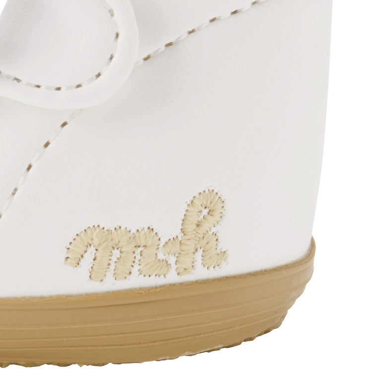 SANDALES ENFANT SIMILI CUIR BLANC