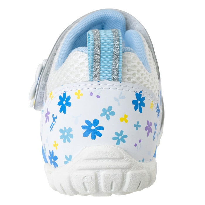 CHILDREN'S WHITE FLOWER CLOSED VELCRO SANDALS