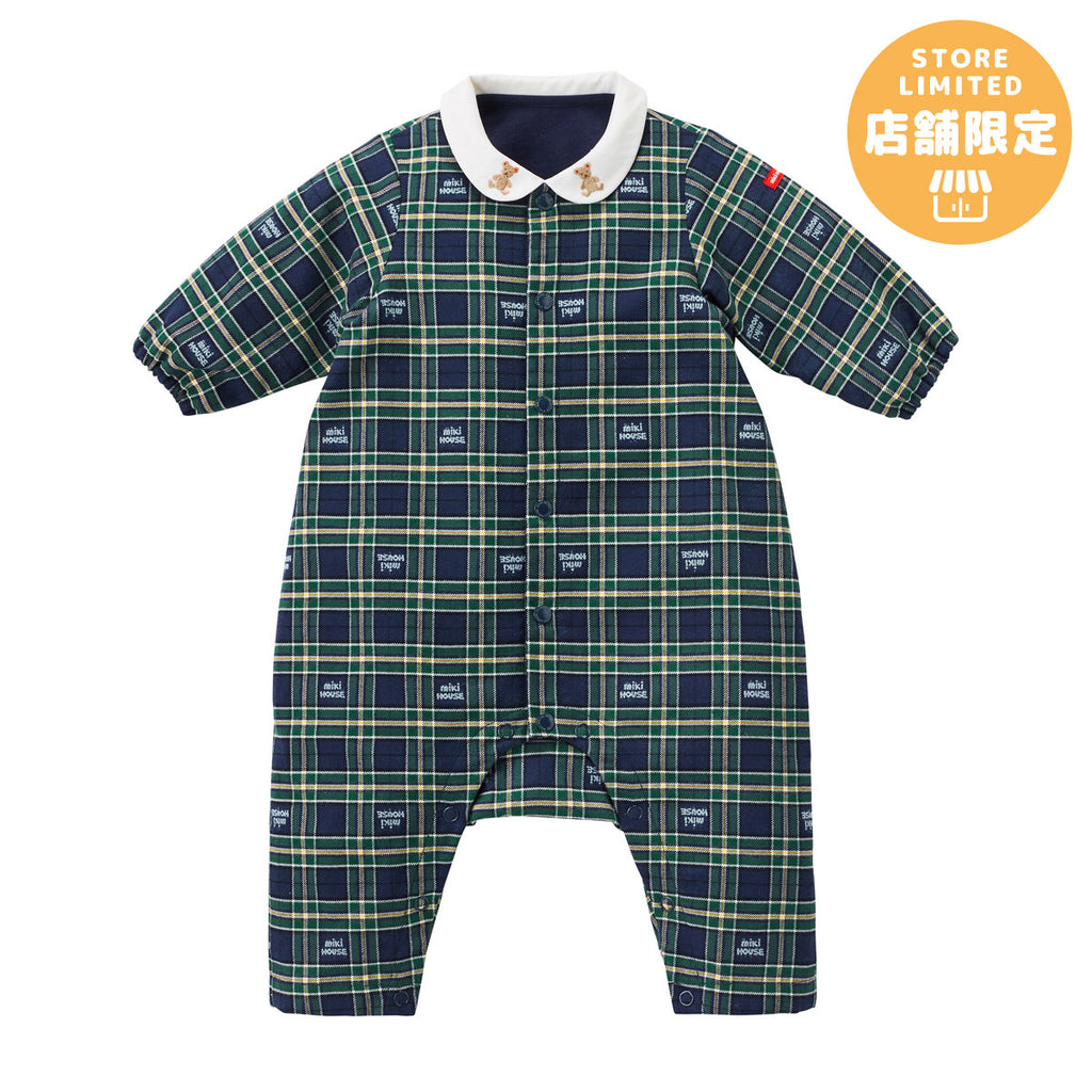 GREEN and BLUE CHECKED JUMPSUIT
