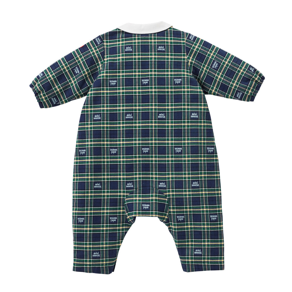 GREEN and BLUE CHECKED JUMPSUIT