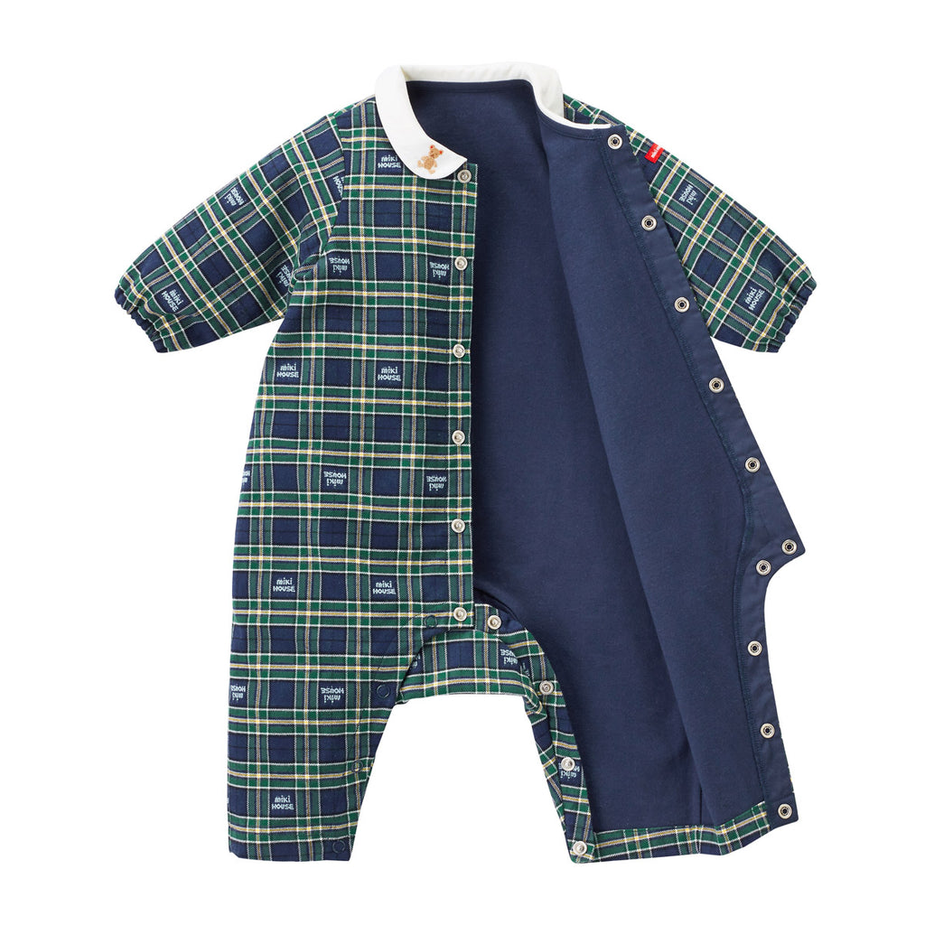 GREEN and BLUE CHECKED JUMPSUIT