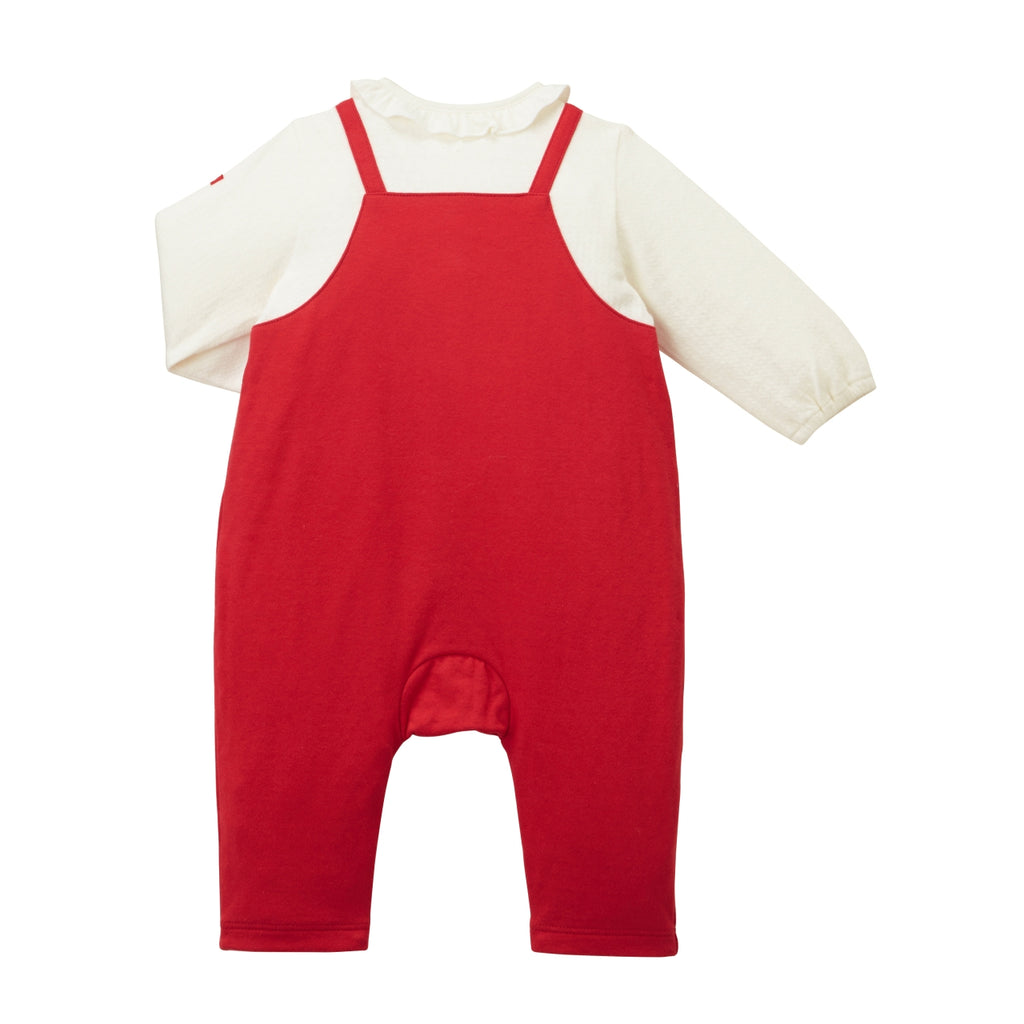 COMBINAISON EN COTON ROUGE
