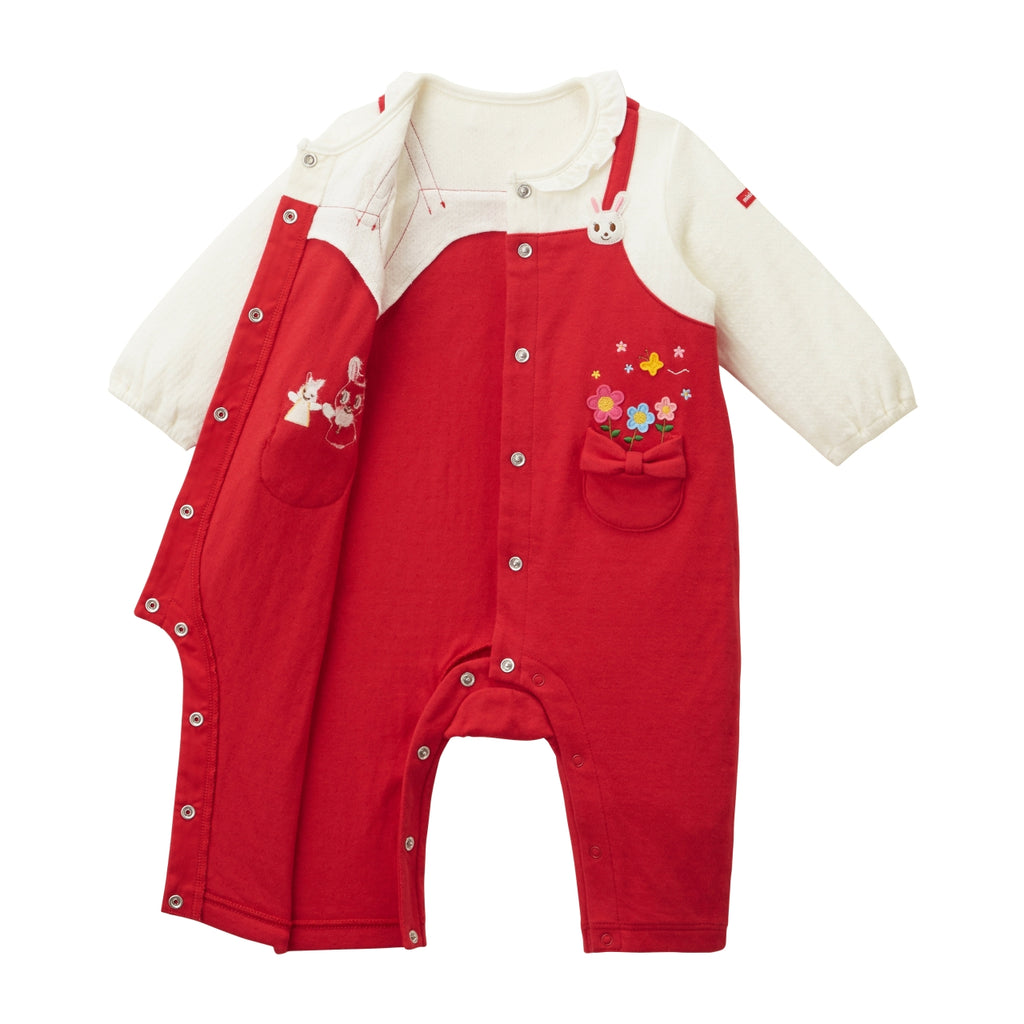 COMBINAISON EN COTON ROUGE