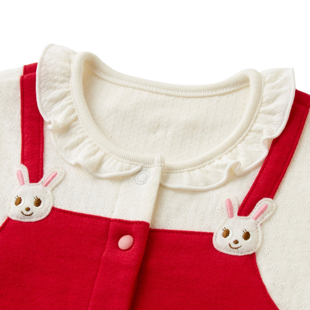 COMBINAISON EN COTON ROUGE