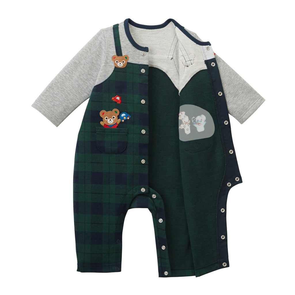 GREEN COTTON JUMPSUIT