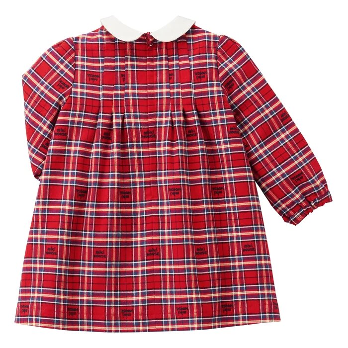 MIKI HOUSE RED CHECKED DRESS