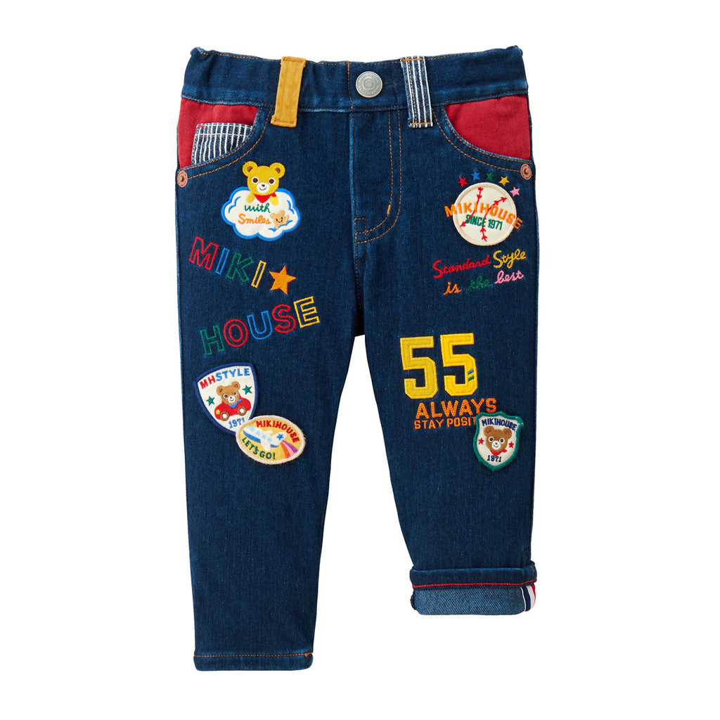 JEAN DENIM PATCHS BRODÉS