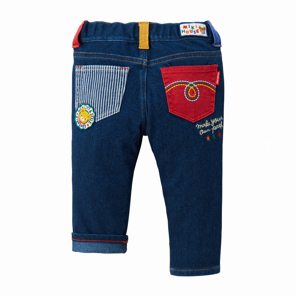 JEAN DENIM PATCHS BRODÉS