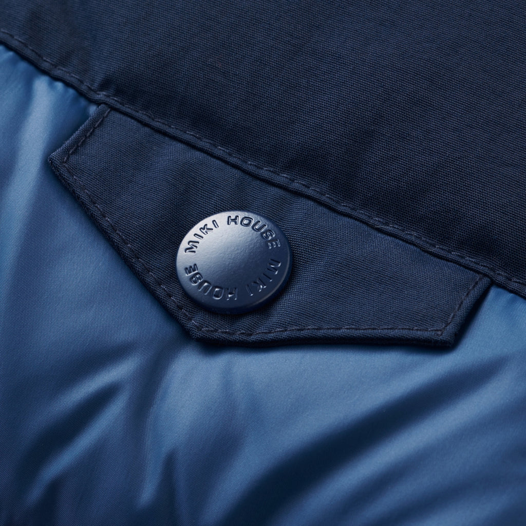 DOUDOUNE EN DUVET BLEU MARINE