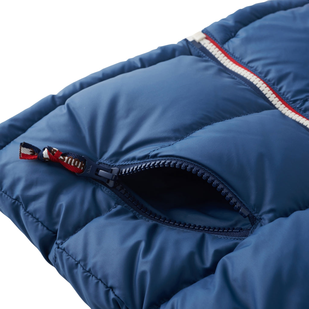 DOUDOUNE EN DUVET BLEU MARINE