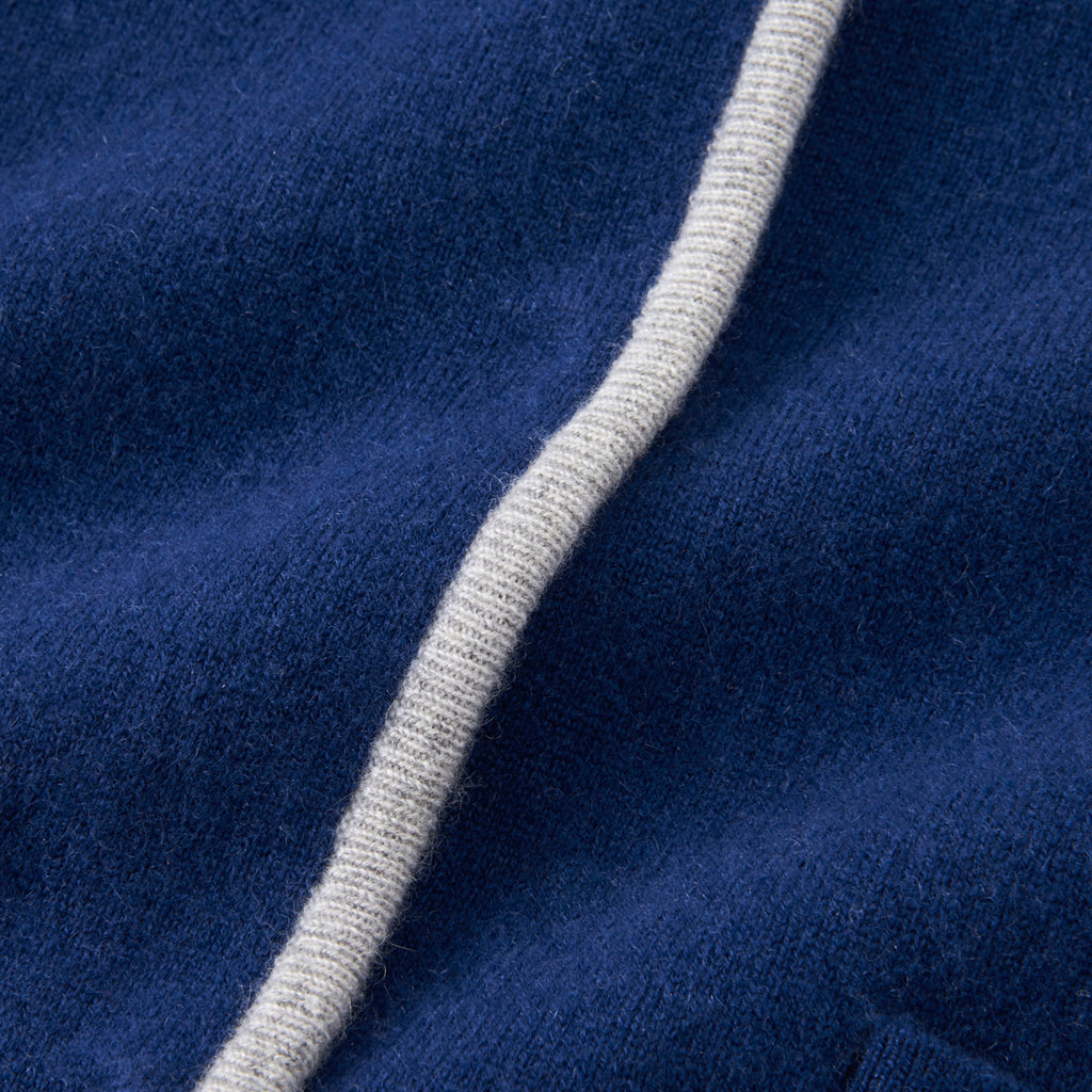 MANTEAU EN CASHMERE BLEU MARINE