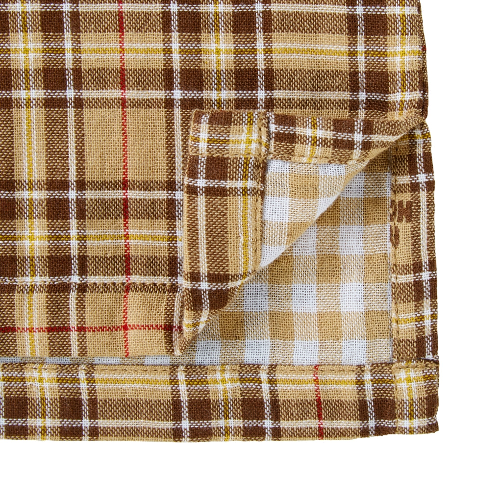 BEIGE CHECKED SHIRT 