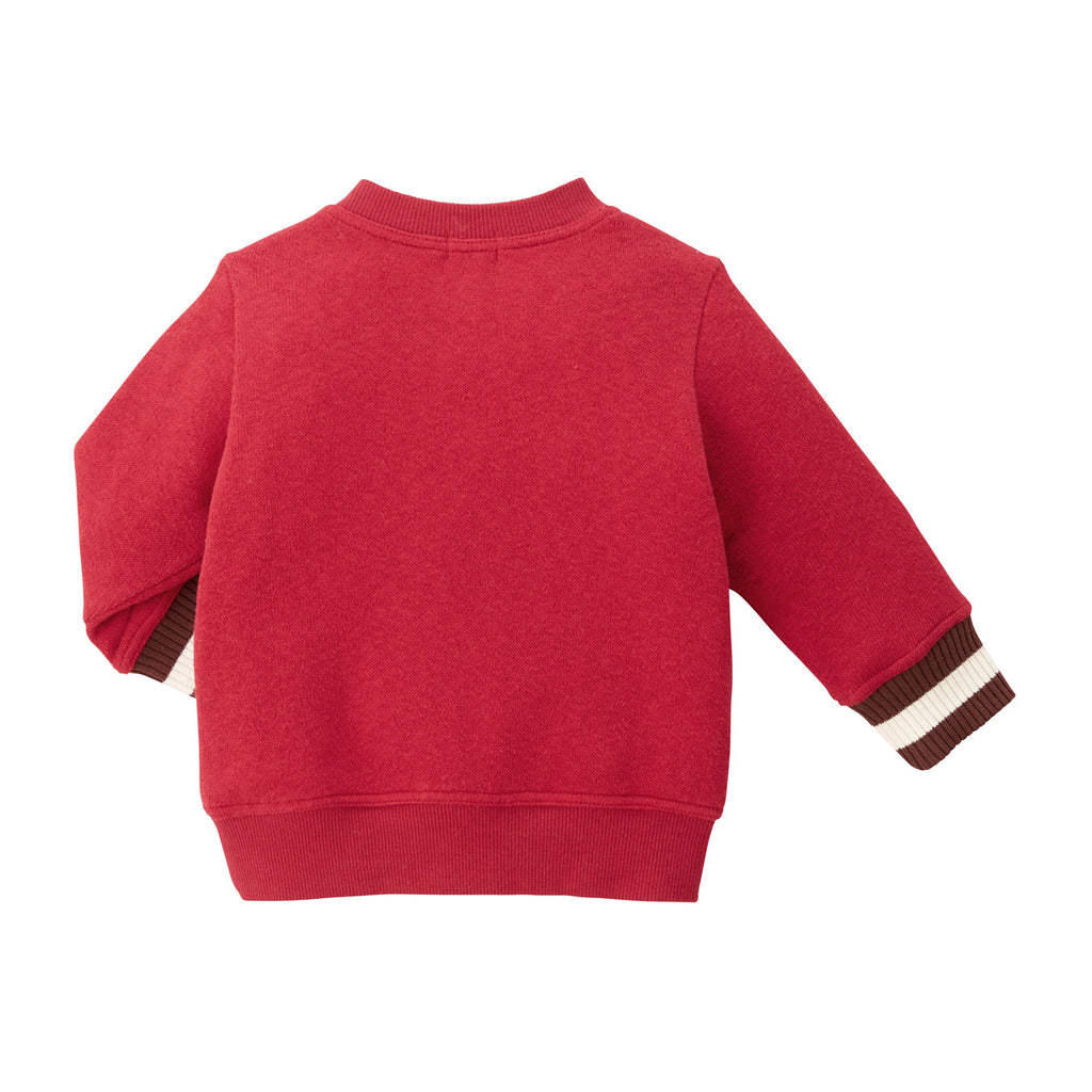 RED SWEATSHIRT PUCCI EMBROIDERY