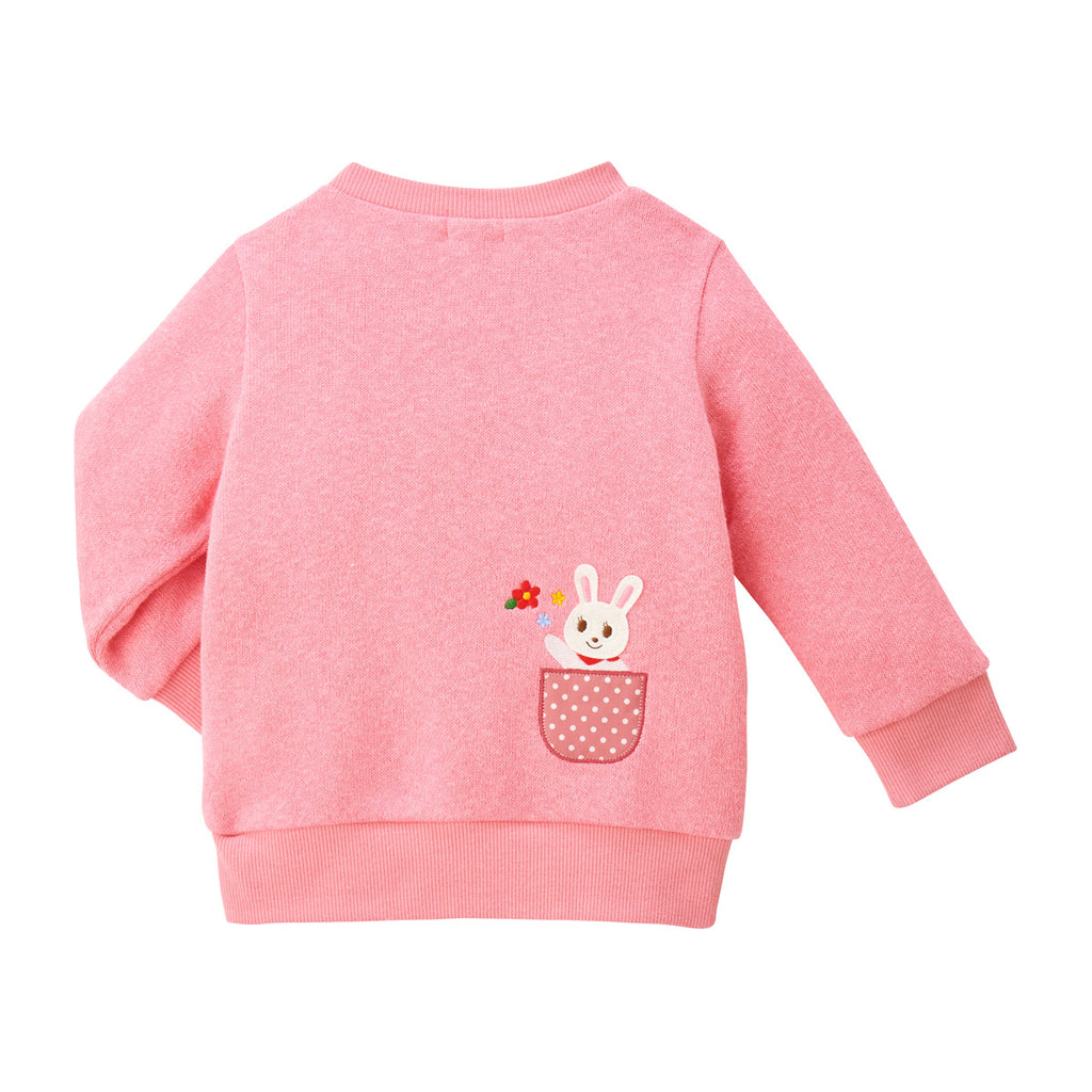 SWEATSHIRT ROSE BRODERIES USAKO