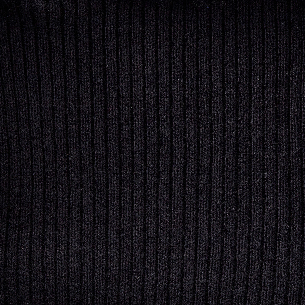 PULL COL ROULÉ EN COTON NOIR