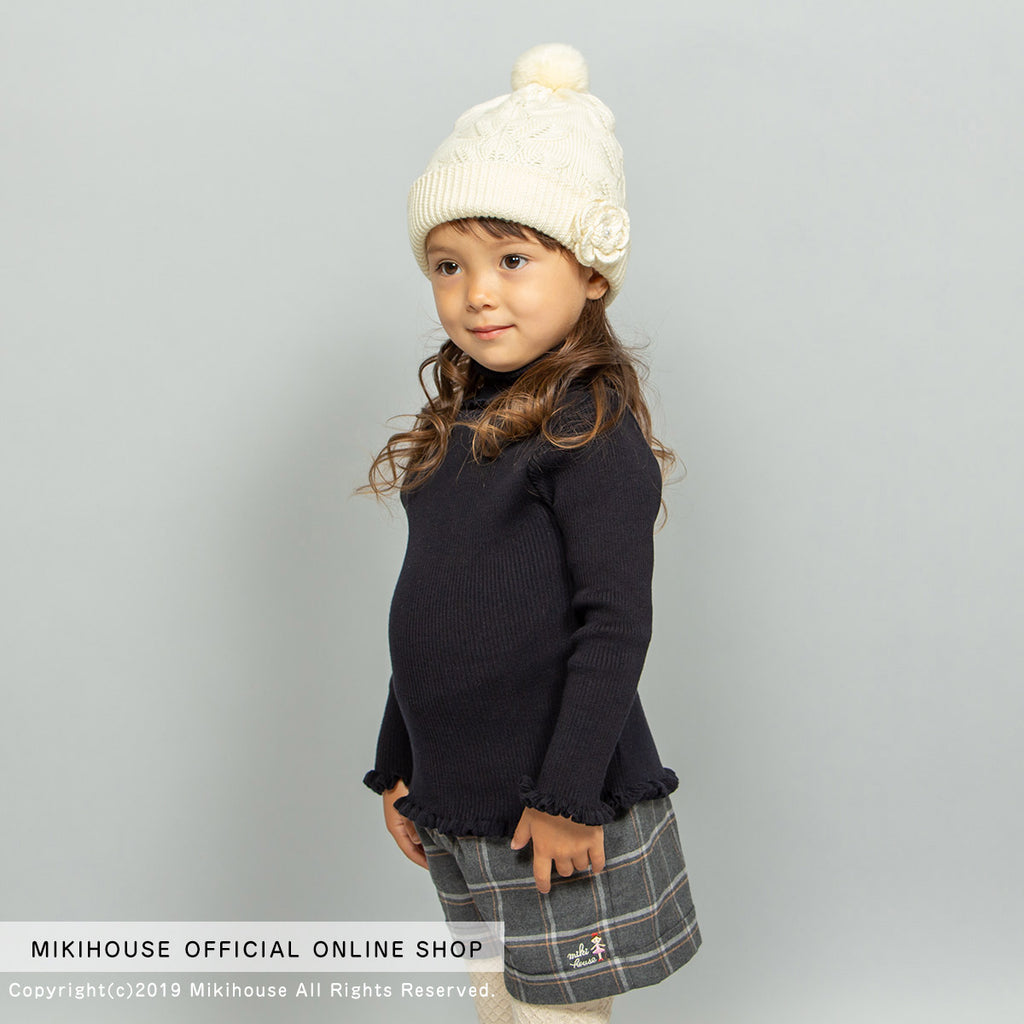 PULL BLACK COTTON ROLL NECK COLLAR