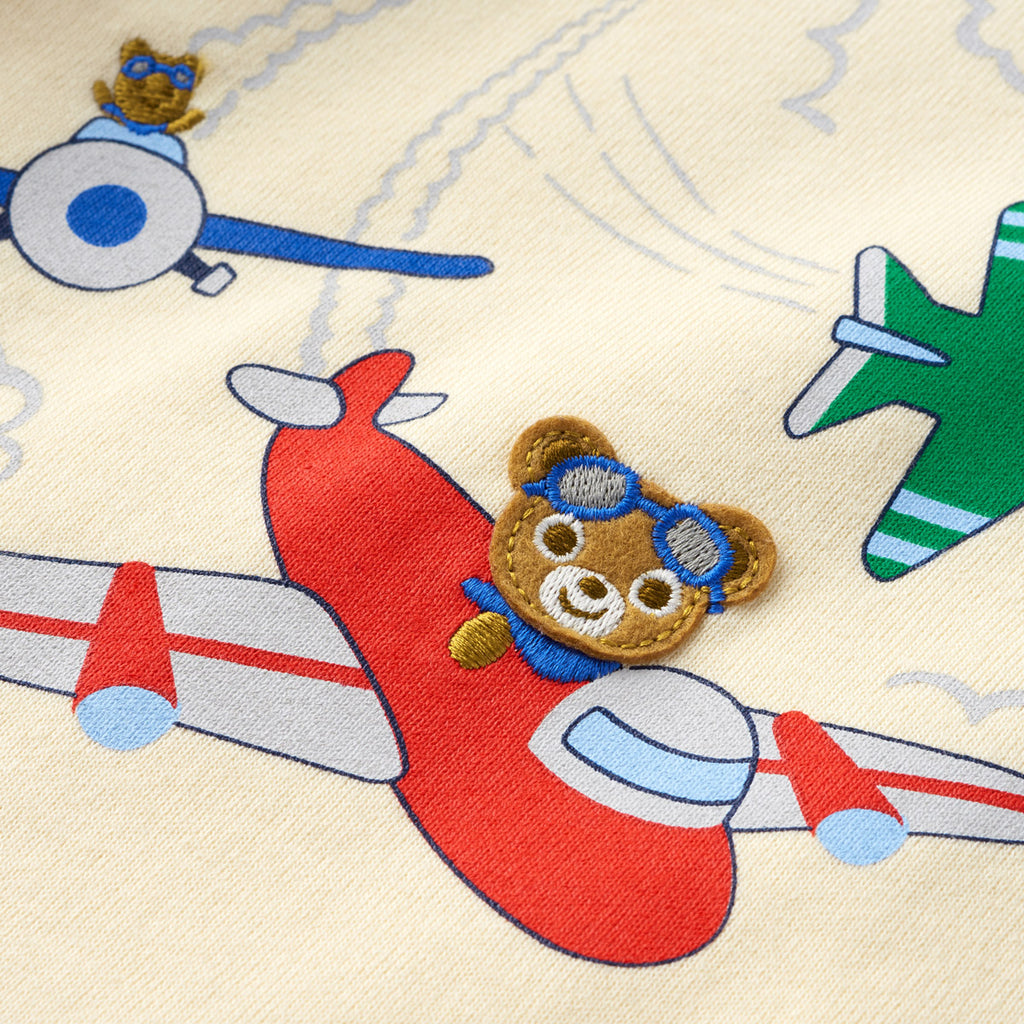 TWO-TONE PAJAMAS WITH AIRPLANE