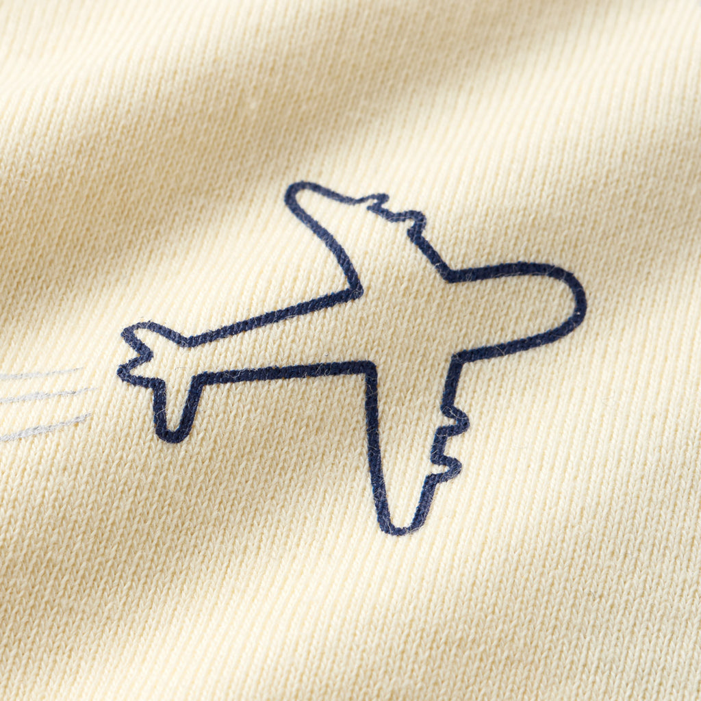 TWO-TONE PAJAMAS WITH AIRPLANE
