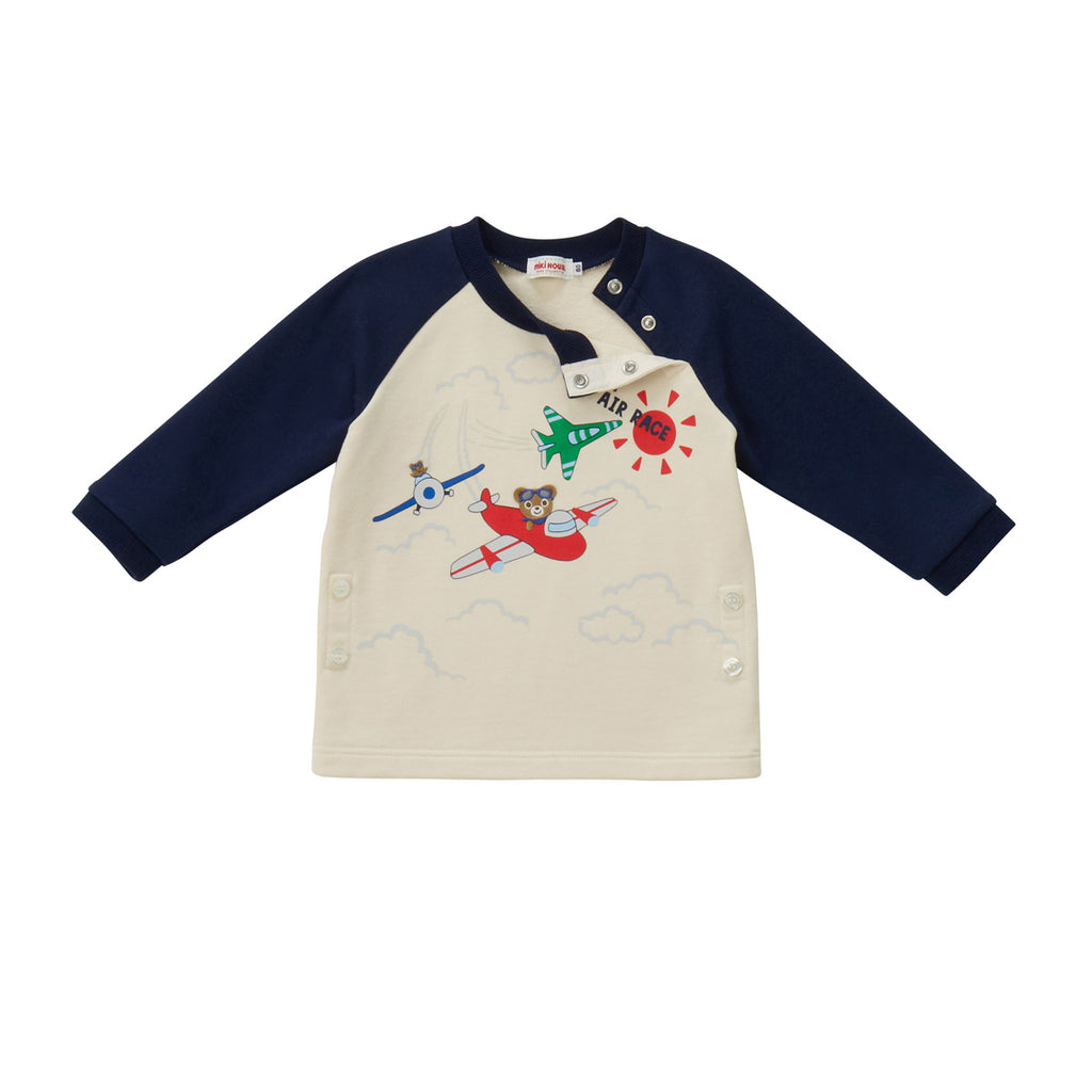 TWO-TONE PAJAMAS WITH AIRPLANE
