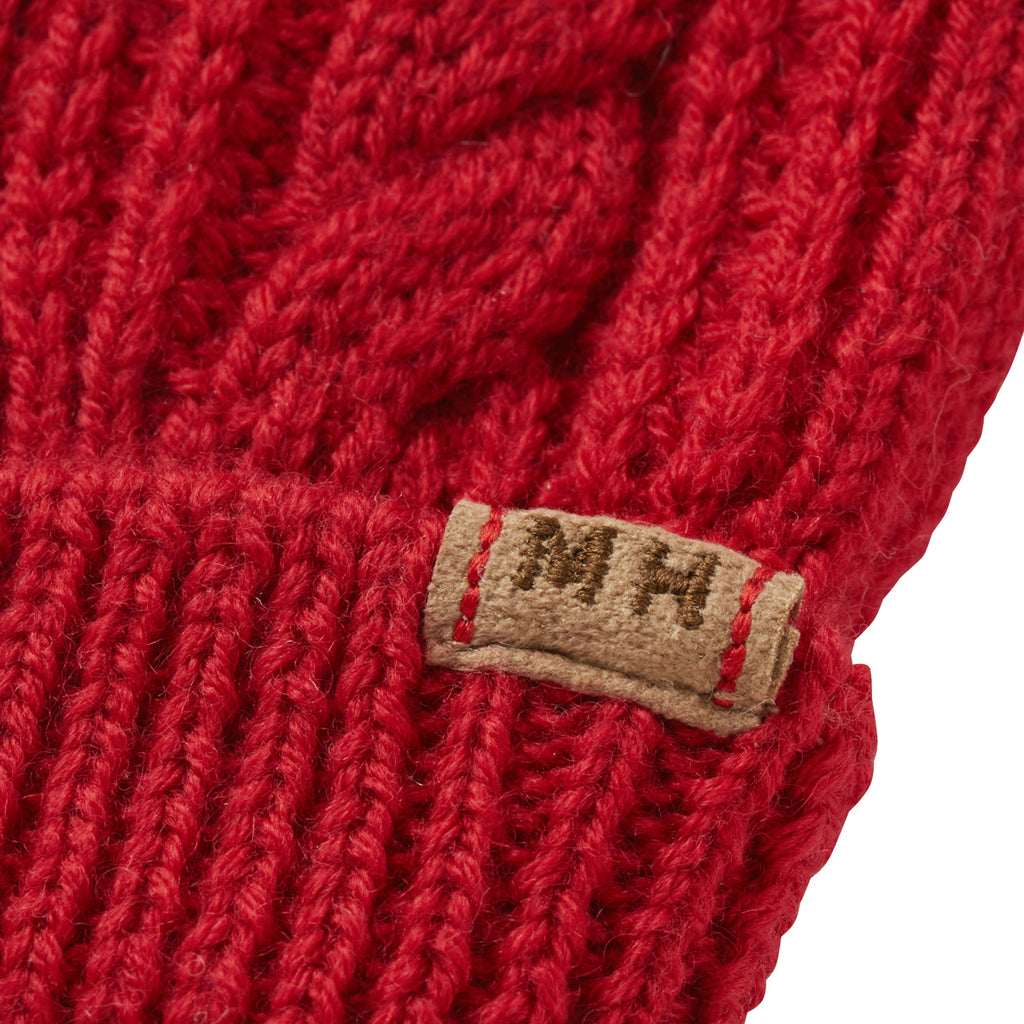 RED WOOL MITTENS