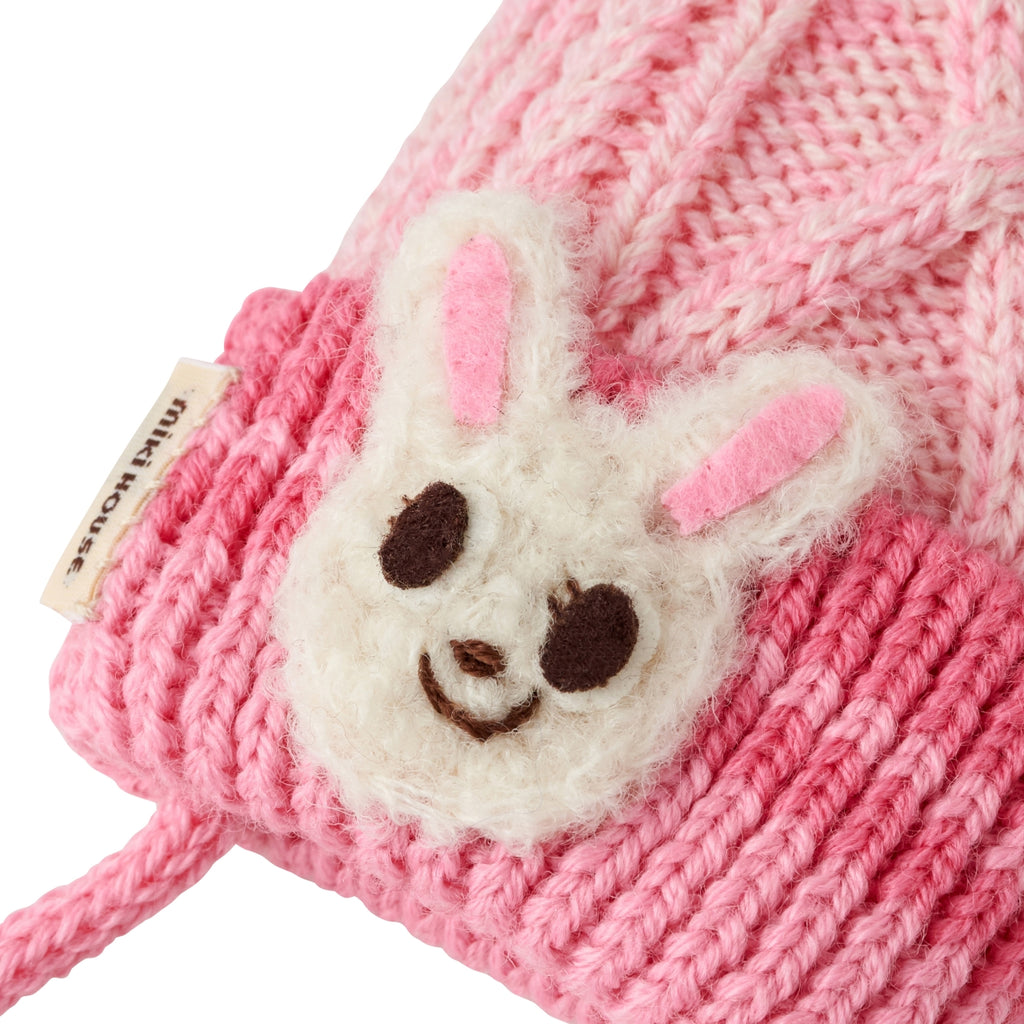 USAKO PINK WOOL MITTENS