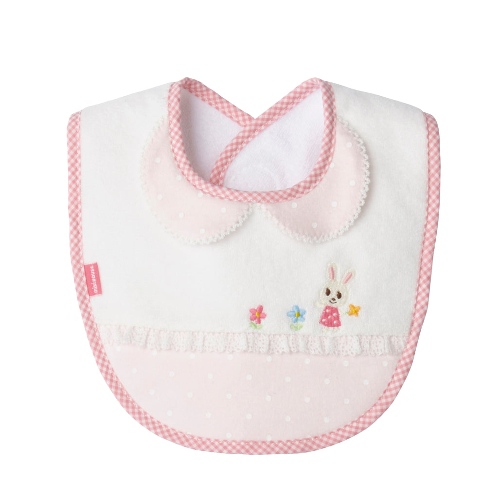 PINK AND WHITE USAKO BIB