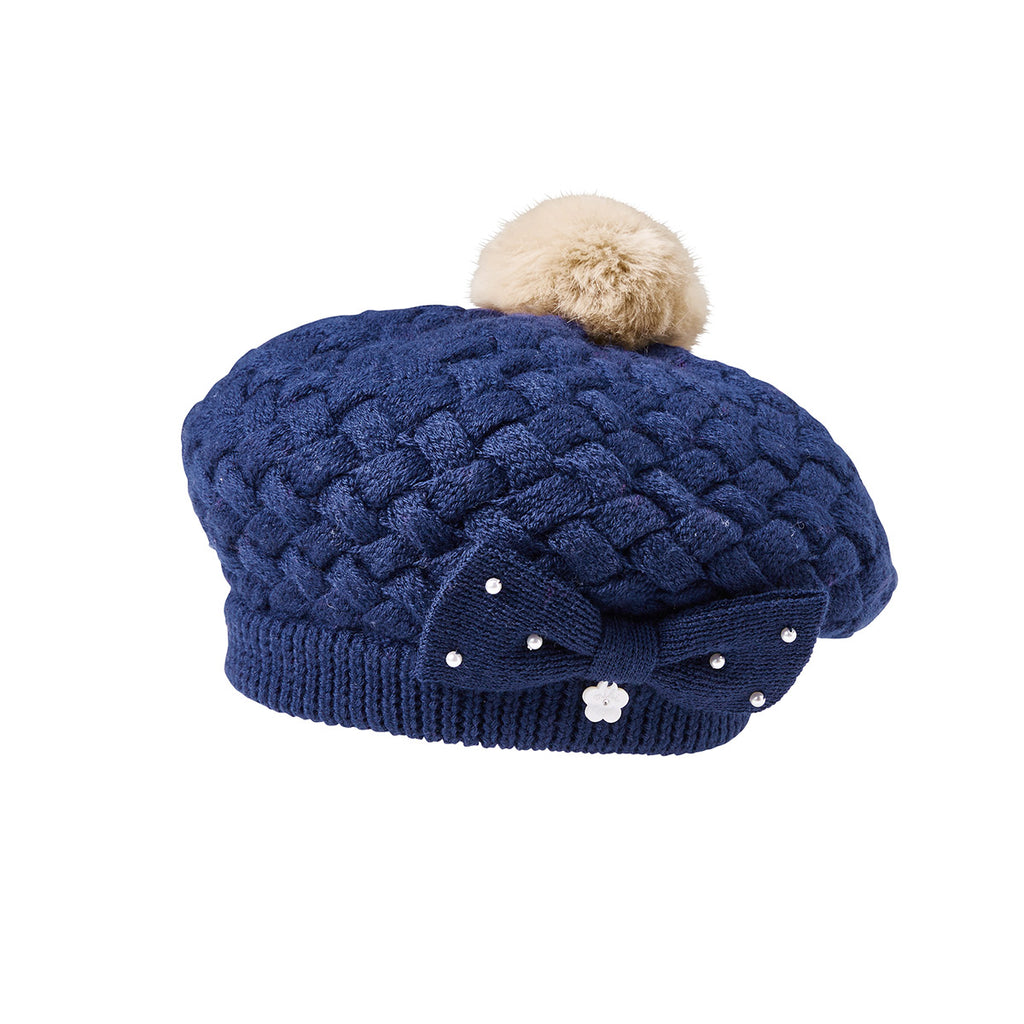 NAVY BLUE WOOLLEN BERET