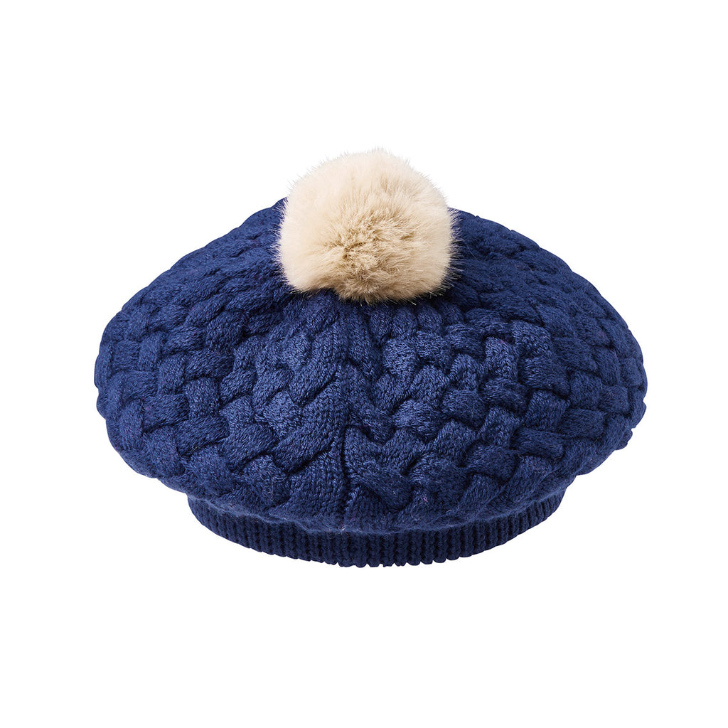 NAVY BLUE WOOLLEN BERET