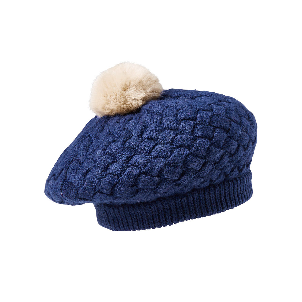 NAVY BLUE WOOLLEN BERET