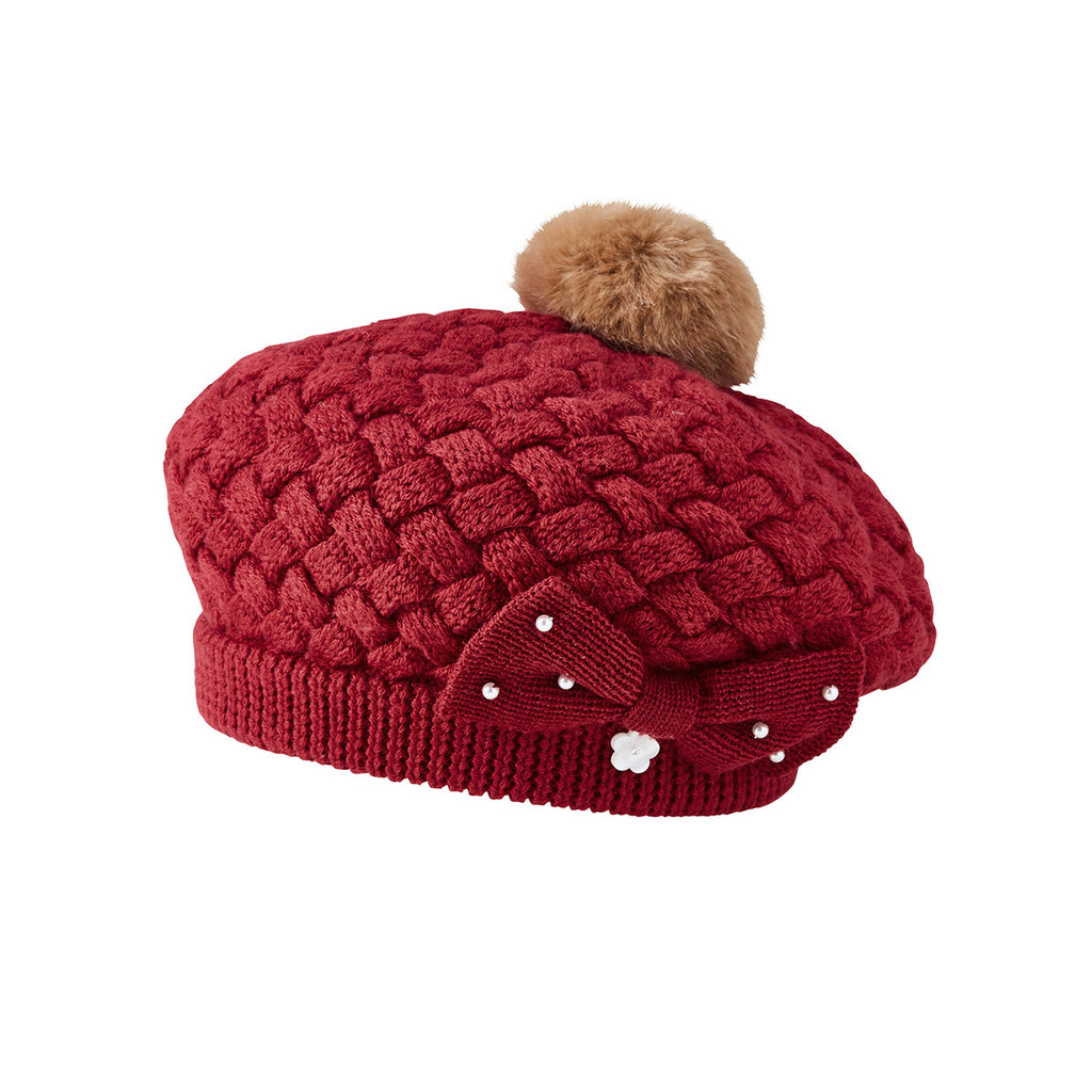 RED WOOLEN BERET