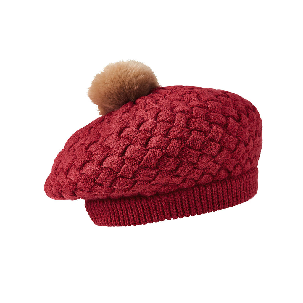 RED WOOLEN BERET