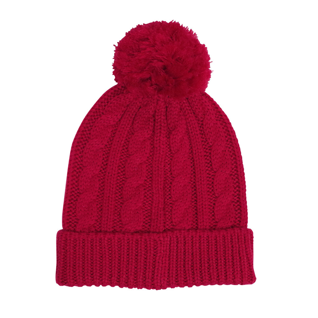 BONNET EN LAINE ROUGE