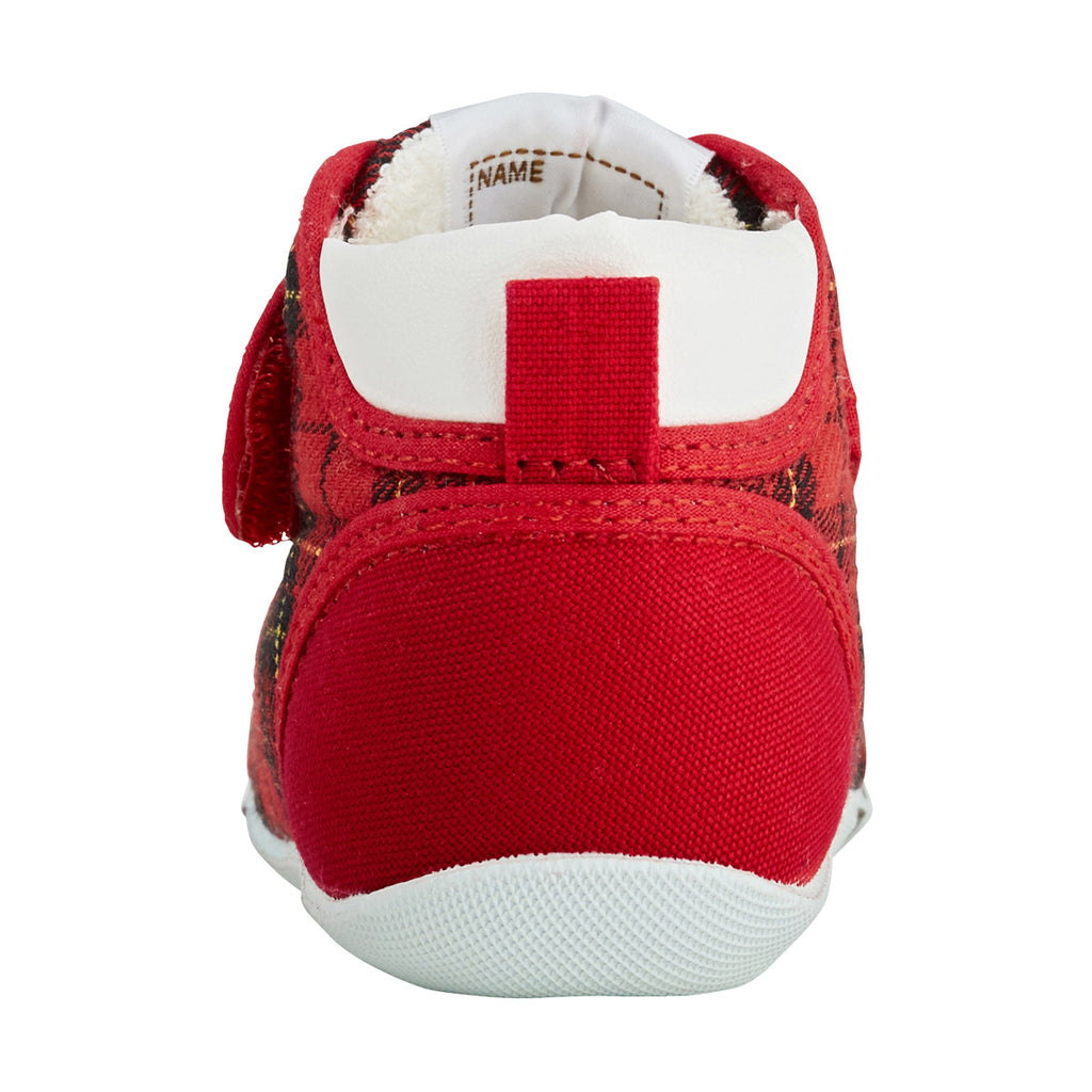 RED CHECKED FIRST STEP SHOES