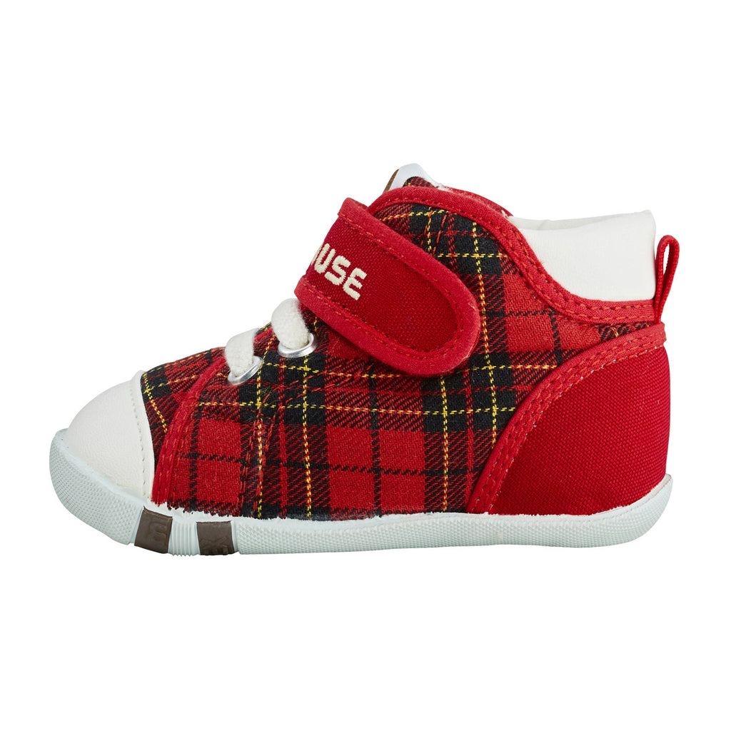 RED CHECKED FIRST STEP SHOES