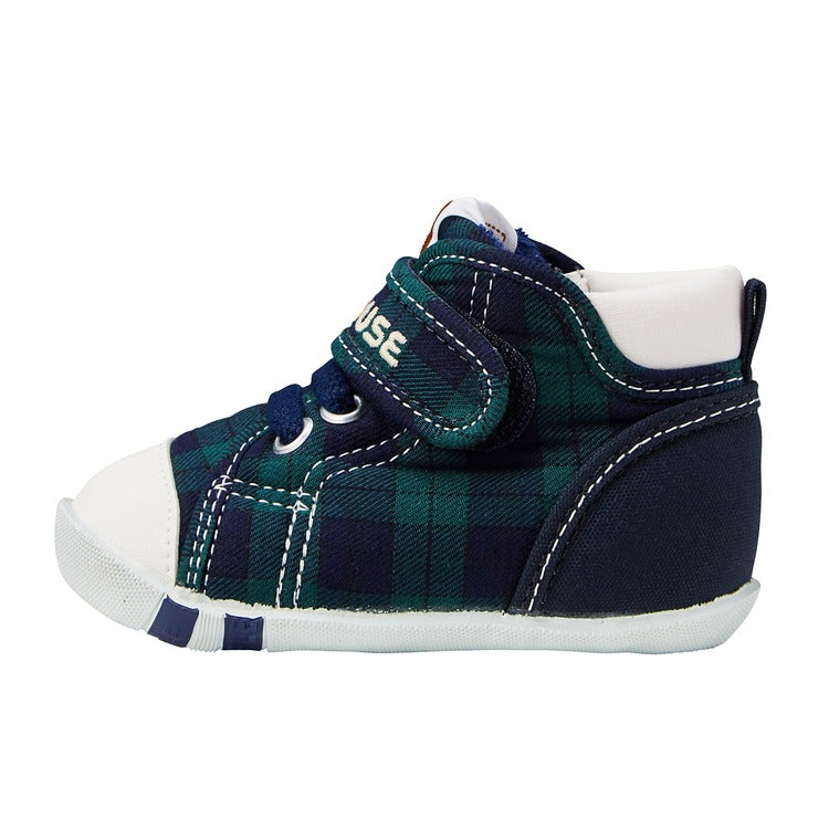 GREEN CHECK FIRST STEP SHOES