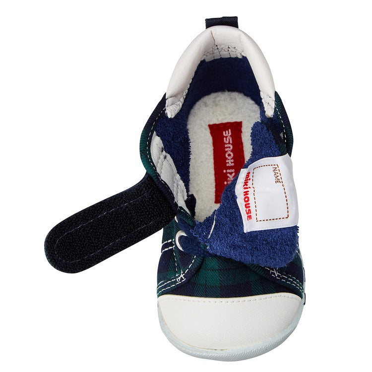 GREEN CHECK FIRST STEP SHOES