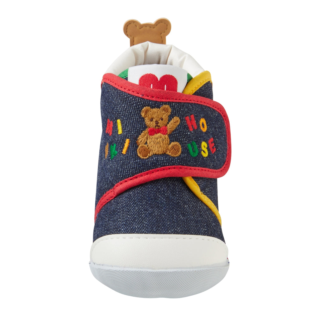 FIRST STEPS SHOES DENIM MIKI HOUSE COLORFUL