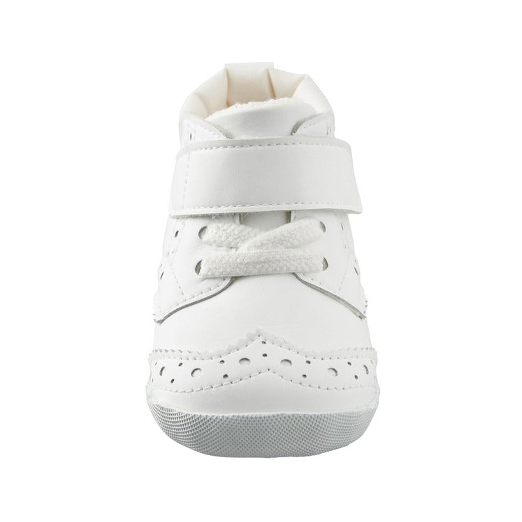 WHITE LEATHER FIRST STEP SHOES