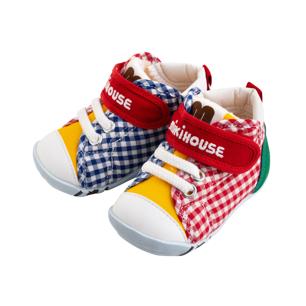 VICHY CHECKERED FIRST STEP SHOES