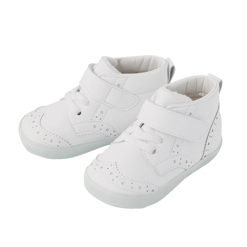 WHITE CHILDREN BORGUE SHOES 