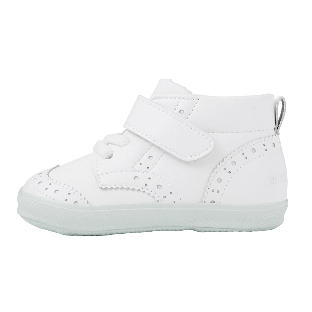 WHITE CHILDREN BORGUE SHOES 