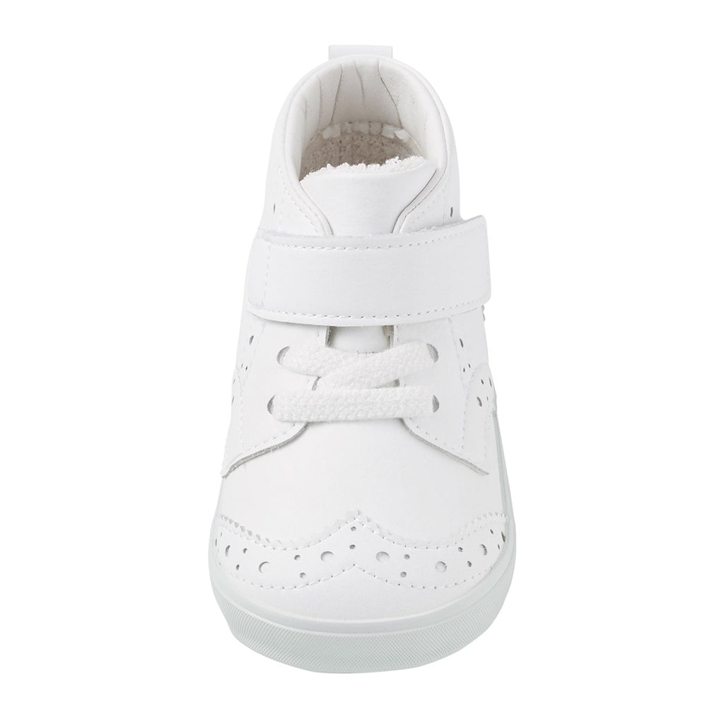 WHITE CHILDREN BORGUE SHOES 