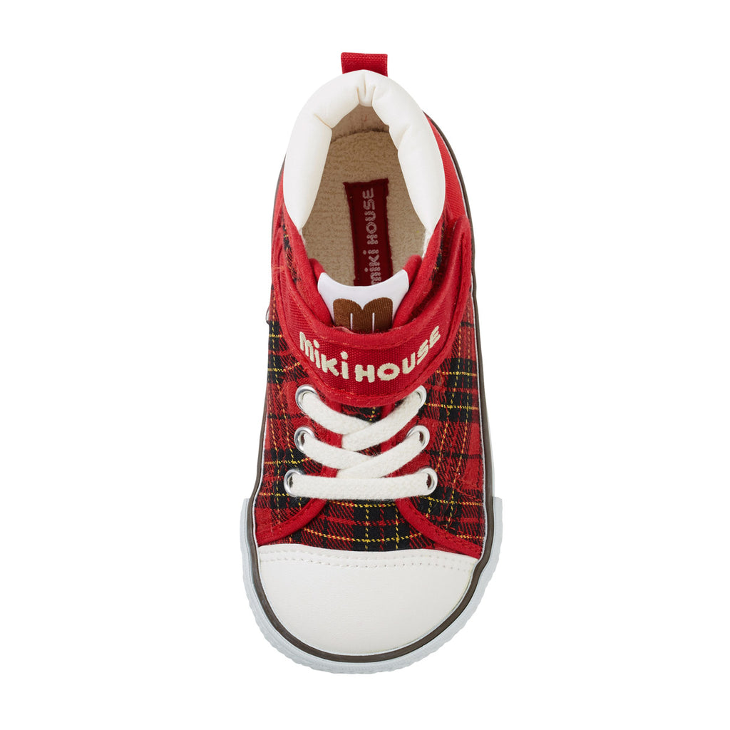 CHILDREN'S RED CHECK SHOES