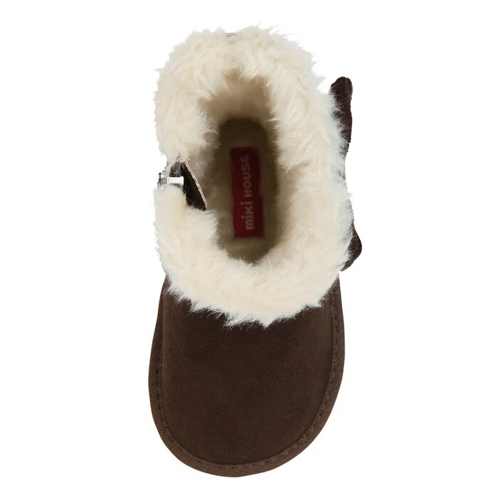 CHILDREN'S DARK BROWN FURRY BOOTS