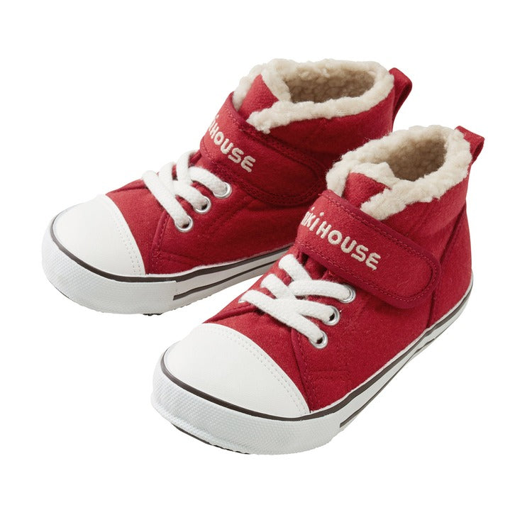 CHILDREN'S RED FURRY SHOES
