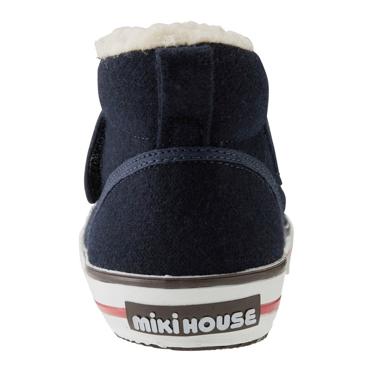 CHILDREN'S NAVY BLUE FURRY SHOES