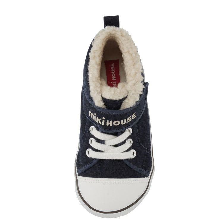 CHILDREN'S NAVY BLUE FURRY SHOES