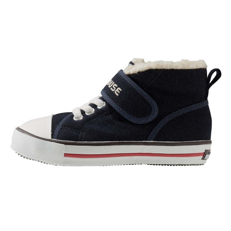 CHILDREN'S NAVY BLUE FURRY SHOES