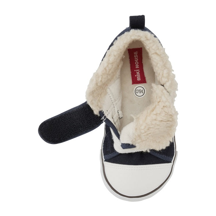 CHILDREN'S NAVY BLUE FURRY SHOES