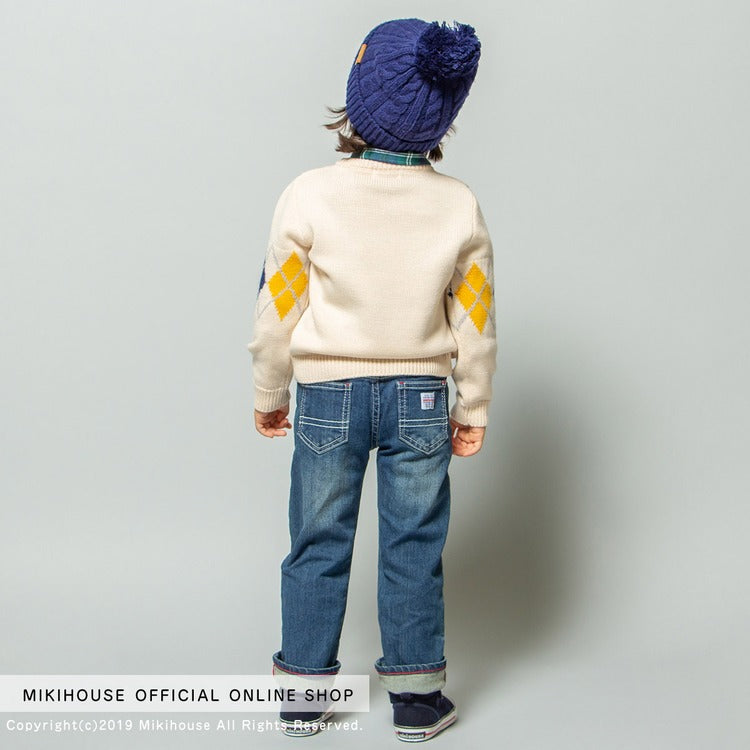 CHILDREN'S NAVY BLUE FURRY SHOES